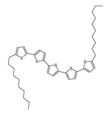 2,5-bis[5-(5-decylthiophen-2-yl)thiophen-2-yl]thiophene结构式