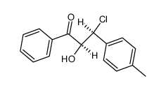 threo-3-(p-tolyl)-2-hydroxy-1-phenyl-3-chloropropanone-1 Structure