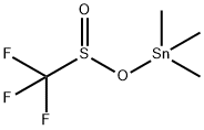 Trimethyl[[(trifluoromethyl)sulfinyl]oxy]stannane structure