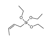 1-triethoxysilyl-2-butene Structure