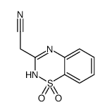 2-(1,1-dioxo-4H-1λ6,2,4-benzothiadiazin-3-yl)acetonitrile结构式