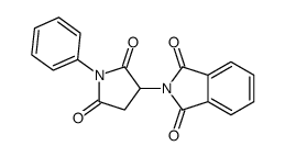 2-(2,5-dioxo-1-phenylpyrrolidin-3-yl)isoindole-1,3-dione结构式