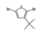 2,5-dibromo-3-t-butylthiophene结构式