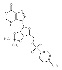 9-[7,7-dimethyl-4-[(4-methylphenyl)sulfonyloxymethyl]-3,6,8-trioxabicyclo[3.3.0]oct-2-yl]-3H-purin-6-one结构式