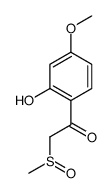1-(2-hydroxy-4-methoxyphenyl)-2-methylsulfinylethanone结构式