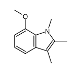 7-Methoxy-1,2,3-trimethyl-1H-indole结构式