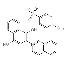 2-isoquinolin-2-ylnaphthalene-1,4-diol; 4-methylbenzenesulfonic acid Structure