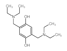 2,5-bis(diethylaminomethyl)benzene-1,4-diol结构式