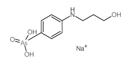 Arsanilic acid, N-(3-hydroxypropyl)-, monosodium salt (8CI)结构式