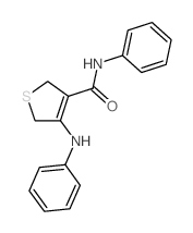 4-anilino-N-phenyl-2,5-dihydrothiophene-3-carboxamide structure