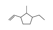 1-Ethenyl-3-ethyl-2-methylcyclopentane结构式