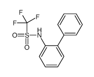1,1,1-trifluoro-N-(2-phenylphenyl)methanesulfonamide结构式