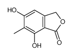 5,7-Dihydroxy-6-methylphthalide结构式