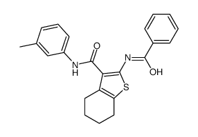 2-benzamido-N-(3-methylphenyl)-4,5,6,7-tetrahydro-1-benzothiophene-3-carboxamide Structure