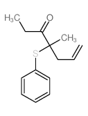 4-methyl-4-phenylsulfanyl-hept-6-en-3-one结构式