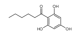 1-(2,4,6-trihydroxyphenyl)-1-hexanone结构式