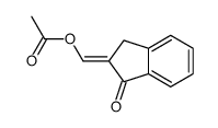 (3-oxo-1H-inden-2-ylidene)methyl acetate Structure
