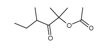 2-acetoxy-2,4-dimethylhexan-3-one结构式