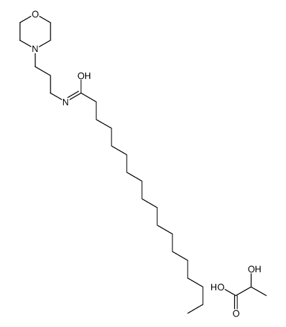 2-hydroxypropanoate,N-(3-morpholin-4-ium-4-ylpropyl)octadecanamide结构式