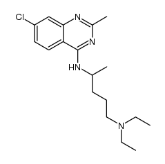 2-Methyl-4-(δ-diethylamino-α-methylbutylamino)-7-chloroquinazoline结构式