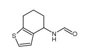 N-[(4,5,6,7-Tetrahydrobenzo[b]thiophen)-4-yl]formamide结构式