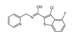 Benzo[b]thiophene-2-carboxamide, 3-chloro-4-fluoro-N-(2-pyridinylmethyl)- (9CI) Structure