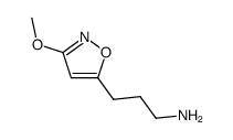 5-Isoxazolepropanamine,3-methoxy-(9CI) Structure