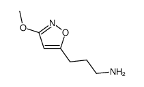 5-Isoxazolepropanamine,3-methoxy-(9CI) structure