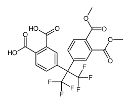 4-[2-[3,4-bis(methoxycarbonyl)phenyl]-1,1,1,3,3,3-hexafluoropropan-2-yl]phthalic acid Structure