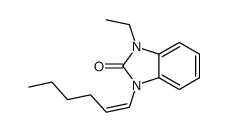 1-ethyl-3-hex-1-enylbenzimidazol-2-one Structure