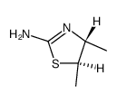 2-Thiazolamine,4,5-dihydro-4,5-dimethyl-,(4R,5R)-(9CI)结构式