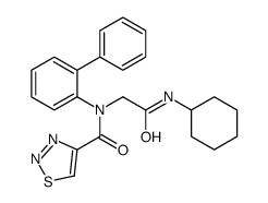 1,2,3-Thiadiazole-4-carboxamide,N-[1,1-biphenyl]-2-yl-N-[2-(cyclohexylamino)-2-oxoethyl]-(9CI)结构式