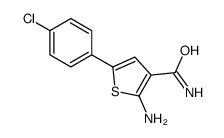 2-amino-5-(4-chlorophenyl)thiophene-3-carboxamide Structure