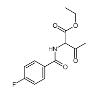 ethyl 2-[(4-fluorobenzoyl)amino]-3-oxobutanoate结构式