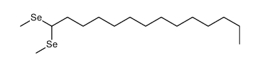1,1-bis(methylselanyl)tetradecane结构式