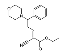 ethyl 2-cyano-5-morpholin-4-yl-5-phenylpenta-2,4-dienoate Structure