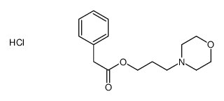 3-morpholin-4-ylpropyl 2-phenylacetate,hydrochloride结构式