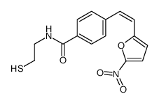 4-[2-(5-nitrofuran-2-yl)ethenyl]-N-(2-sulfanylethyl)benzamide Structure