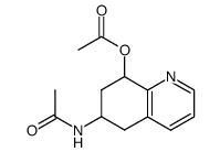 6-Acetamido-8-acetoxy-5,6,7,8-tetrahydrochinolin结构式