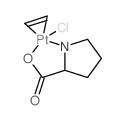 chloroplatinum; ethene; 2,3,4,5-tetrahydropyrrole-2-carboxylic acid结构式