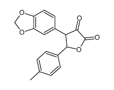 4-(1,3-benzodioxol-5-yl)-5-(4-methylphenyl)oxolane-2,3-dione结构式