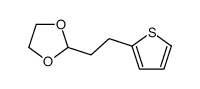 2-(2-thiophen-2-ylethyl)-1,3-dioxolane Structure