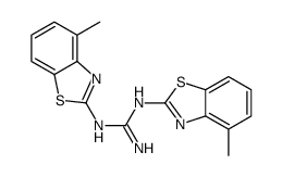 1,2-bis(4-methyl-1,3-benzothiazol-2-yl)guanidine Structure