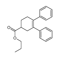 propyl 3,4-diphenylcyclohex-3-ene-1-carboxylate Structure