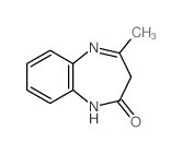 2H-1,5-Benzodiazepin-2-one,1,3-dihydro-4-methyl- structure