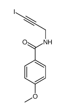 N-(3-iodoprop-2-ynyl)-4-methoxybenzamide结构式