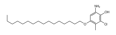 6-amino-2-chloro-4-hexadecoxy-3-methylphenol结构式