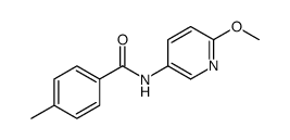 N-(6-methoxypyridin-3-yl)-4-methylbenzamide结构式