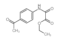Acetic acid,2-[(4-acetylphenyl)amino]-2-oxo-, ethyl ester Structure