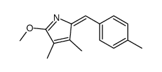 2-methoxy-3,4-dimethyl-5-[(4-methylphenyl)methylidene]pyrrole结构式